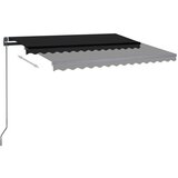  Ročna zložljiva tenda z LED lučkami 3,5x2,5 m antracitna, (20729031) | Shoptok.si