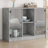 vidaXL Komoda betonsko siva 102x37x75,5 cm inženirski les Cene