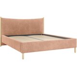 MID.YOU OBLAZINJENA POSTELJA 180 cm x 200 cm , les, tekstil, leseni material opečnato rjava | Shoptok.si