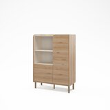 Marckeric Omarica v hrastovem dekorju v naravni barvi 90x125x40 cm Monza – | Shoptok.si