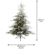 Everlands Novogodišnja Jelka Grandis - Nasnežena sa lampicama - 210 CM - 550 lampica | Eponuda.com