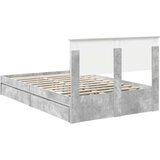  Konstrukcija postelje s predalom Betonsko siva 135 x 190 cm, (5000103930) | Shoptok.si