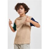 Urban Classics Boys' Organic Oversized T-Shirt Colorblock unionbeige | Eponuda.ba