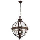  feiss FE-ADAMS-4P-BRZ - luster na lancu adams 4xE14/60W/230V u boji bronze | Eponuda.com