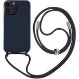 AVIZAR Poltoga etui na vrvico za iPhone 14 Pro Max z mehko notranjostjo, ovratnikom - modra, (20640161) Cene