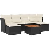  The Living Store Vrtna sedežna garnitura 7-delna z blazinami črn poli ratan - Vrtna Sedežna Garniture, (21465338) | Shoptok.si