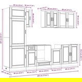 vidaXL 8-dijelni set kuhinjskih ormarića Kalmar konstruiranog drva | shoptok.hr