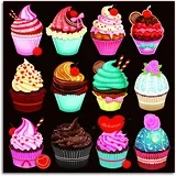 Zidni ukras Cupcake