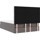  Otomanski krevet s madracem sivi 140x190cm umjetna koža | shoptok.hr