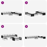  Set vanjskih sofa 9 kom. Prirodna Čvrsto drvo akacije | shoptok.hr