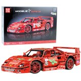  Auto na sastavljanje u omjeru 1:10 - 2688 elemenata - crveni | Shoptok.si