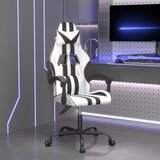  Igraća stolica bijelo-crna od umjetne kože | shoptok.hr