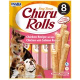 Churu poslastica za pse Rolls piletina i losos 8x12 g | shoptok.hr