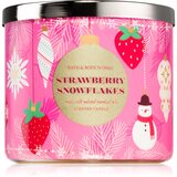 Bath & Body Works Strawberry Snowflakes mirisna svijeća 411 g Cijene
