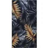 Vitaus Temno modra/v zlati barvi pralna preproga 120x180 cm Midnight Leaves –