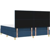  LED Box Spring Krevet s madracem Plava 200 x 200 cm tkanina | shoptok.hr