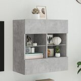 TV ormarić s LED svjetlima siva boja betona 58,5x30x60,5 cm | Eponuda.com