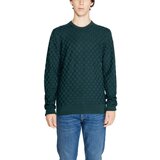 Calvin Klein Jeans Puloverji BASKET WEAVE COTTON K10K113747 Zelena | Shoptok.si
