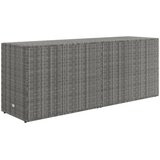  Vrtni ormarić za pohranu sivi 198x55,5x80 cm od poliratana | shoptok.hr