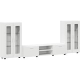  Set TV komoda FLORIN 3 kom. Bijelo Konstruirano drvo | shoptok.hr