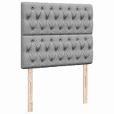  Otomanski krevet s madracem svijetlosivi 120x200 cm tkanine | shoptok.hr