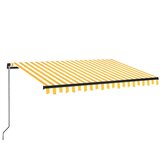 Tenda na ručno uvlačenje 350 x 250 cm žuto-bijela | Eponuda.com