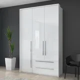 plakar P32A/PN - kolekcija piano - kristalno bela/kristalno bela hg lak - 142x226x60 cm