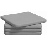  Jastučići za sjedenje 4 pcs Oblačnosiva 40 x 40 x 3 cm tkanina | shoptok.hr