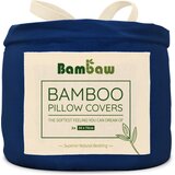 Bambaw Prevleke za blazine iz bambusa 50 x 70 cm, 2-​delni set - Navy Cene