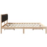  Okvir za krevet s uzglavljem Crna 200 x 200 cm tkanina | shoptok.hr