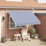Tenda na ručno uvlačenje 300 cm plavo-bijela prugasta Cijene