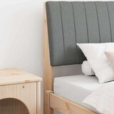 vidaXL Tapecirani uzglavlje Tamno siva 100 cm Čvrsto borovo drvo Cijene