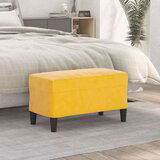  Klop rumena 70x35x41 cm žamet, (20955007) | Shoptok.si