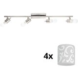 Eglo LED spot svetlo MY CHOICE 4xE14/4W/230V hrom/belo | Eponuda.com