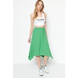 Trendyol Skirt - Green - Midi Cene