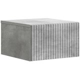  Noćni ormarić za montažu na zid Betonska siva 33 x 34 5 x 20 cm | shoptok.hr