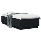 vidaXL Okvir za krevet crni 100x200 cm konstruirano drvo Cijene