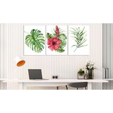  Slika - Red Hibiscus (3 Parts) 120x60 | shoptok.hr