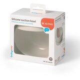 BabyOno silikonska zdjelica s vakuumom 350 ml 6 m+, bež | shoptok.hr