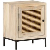  Noćni ormarić 40x30x50 cm masivno drvo manga i prirodna trska | shoptok.hr