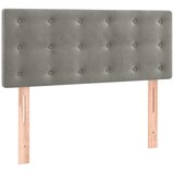 box spring s madracem LED svjetlosivi 80x200 cm baršun | shoptok.hr