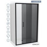 Copen Tuš paravan C-02-B4140 Atlas Black crni ram 140x195cm tamno staklo | ePonuda.com