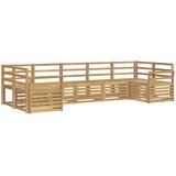  Set vanjskih sofa 7 pcs Bijela 304 x 130,5 x 73 cm | Eponuda.ba