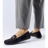Gemre Fernanda black moccasins decorated with a buckle | Shoptok.si