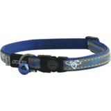 Rogz Reflektujuća ogrlica za mace Night Cat, Blue Floral