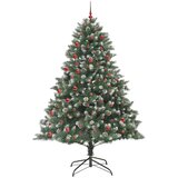  Umjetno božićno drvce Zelena 210 cm PVC, Plastika i Čelik Slike