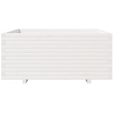  Vrtna sadilica bijela 110x110x49,5 cm od masivne borovine | shoptok.hr