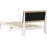  Krevetni okvir s tapiciranim uzglavljem Bijelo 100 x 200 cm | shoptok.hr