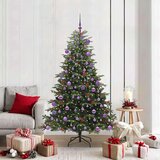 vidaXL Umestno božično drevo Zelena 180 cm PVC, kovina in plastika | Shoptok.si