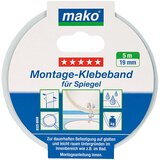 MAKO Lepilni trak za pritrjevanje ogledal (bel, 5 m x 19 mm) Cene